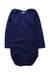 A Navy Long Sleeve Bodysuits from Petit Bateau in size 3T for neutral. (Front View)