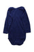 A Navy Long Sleeve Bodysuits from Petit Bateau in size 3T for neutral. (Back View)