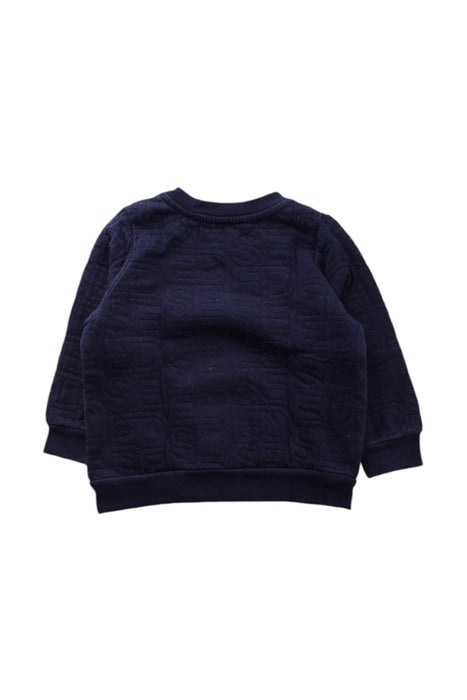 A Navy Crewneck Sweatshirts from Seed in size 18-24M for neutral. (Back View)