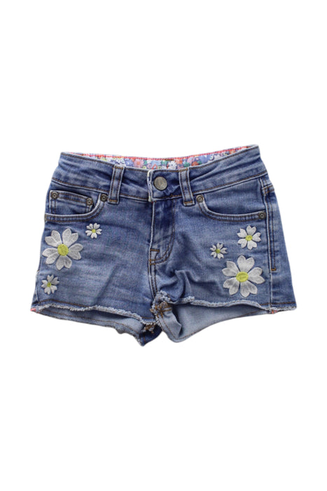 A Blue Shorts from Boden in size 4T for girl. (Front View)