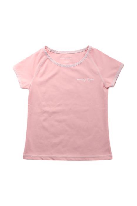 A Pink Short Sleeve T Shirts from Moody Tiger in size 4T for neutral. (Front View)