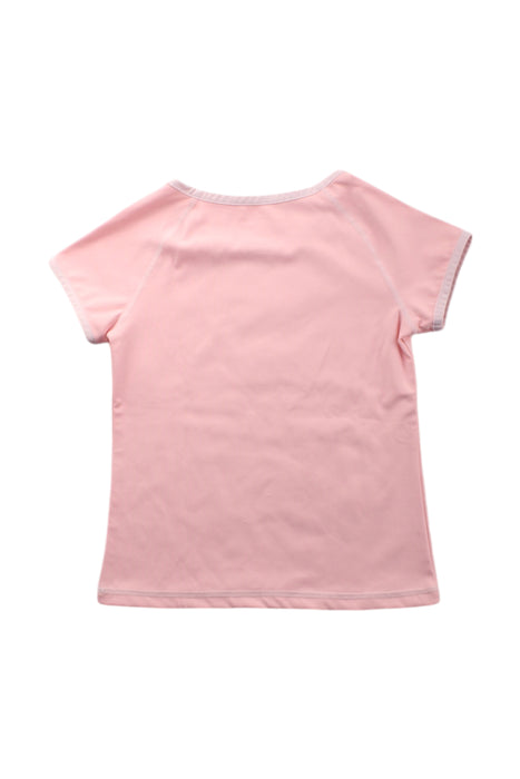 A Pink Short Sleeve T Shirts from Moody Tiger in size 4T for neutral. (Back View)