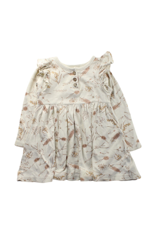 A Ivory Long Sleeve Dresses from Aster & Oak in size 2T for girl. (Front View)