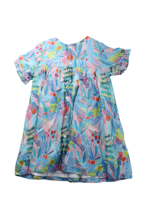 A Multicolour Short Sleeve Dresses from Jim Thompson in size 8Y for girl. (Back View)