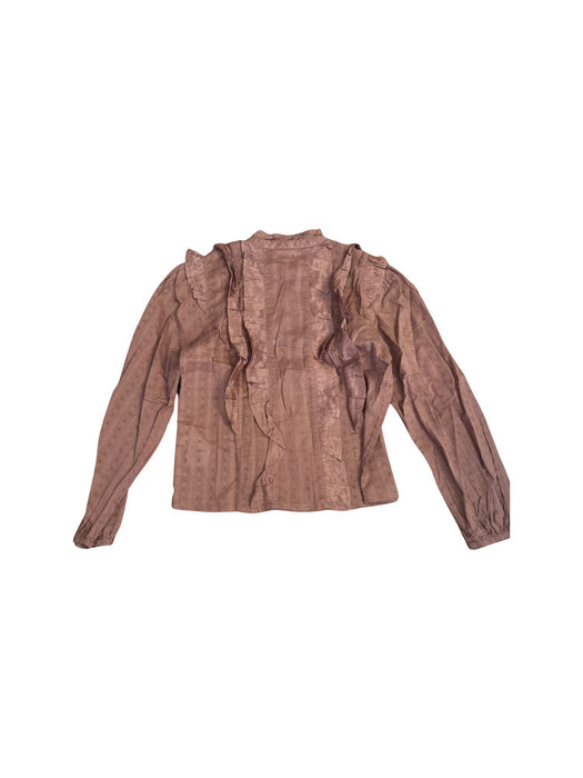 A Brown Long Sleeve Shirts from Scotch & Soda in size 10Y for girl. (Back View)