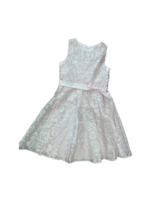 A Pink Sleeveless Dresses from Monsoon in size 11Y for girl. (Front View)