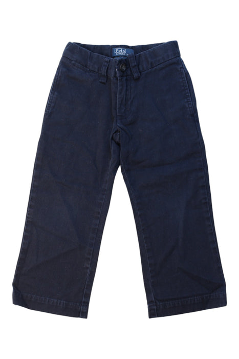 A Navy Casual Pants from Polo Ralph Lauren in size 2T for boy. (Front View)