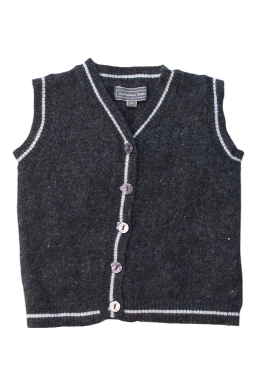 A Grey Sweater Vests from Nicholas & Bears in size 2T for girl. (Front View)