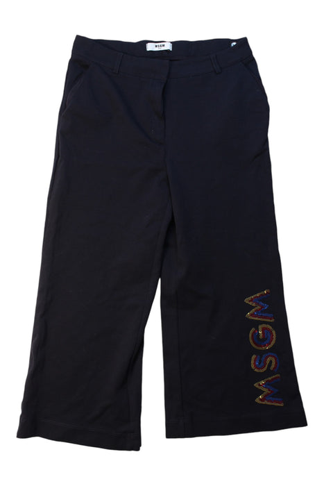 A Blue Casual Pants from MSGM in size 14Y for girl. (Front View)