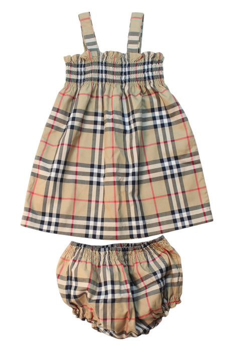 A Multicolour Dress Sets from Burberry in size 6-12M for girl. (Back View)