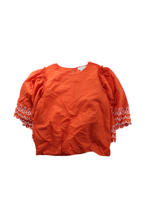 A Orange Long Sleeve Tops from Stella McCartney in size 12Y for girl. (Front View)