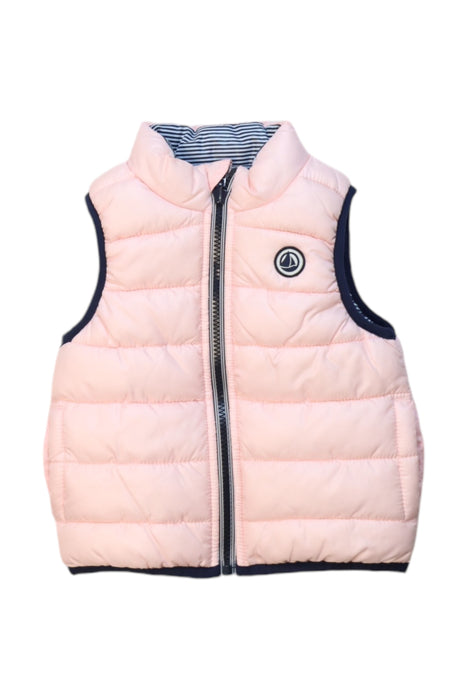 A Pink Puffer/Quilted Coats & Outerwear from Petit Bateau in size 6-12M for girl. (Front View)