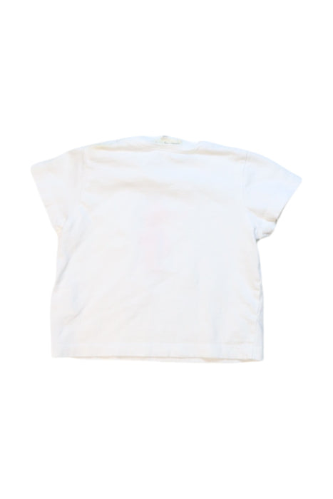 A White Short Sleeve T Shirts from Fina Ejerique in size 3-6M for girl. (Back View)