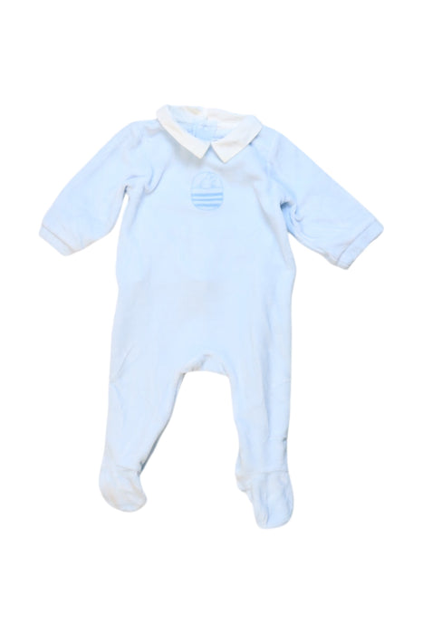 A Blue Onesies from Jacadi in size 0-3M for boy. (Front View)