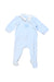 A Blue Onesies from Jacadi in size 0-3M for boy. (Front View)