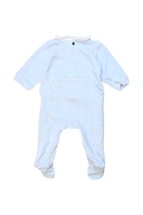 A Blue Onesies from Jacadi in size 0-3M for boy. (Back View)