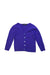 A Purple Cardigans from Dorfit in size 4T for girl. (Front View)