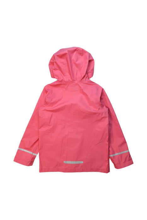 A Pink Rain Jackets from Patagonia in size 5T for girl. (Back View)