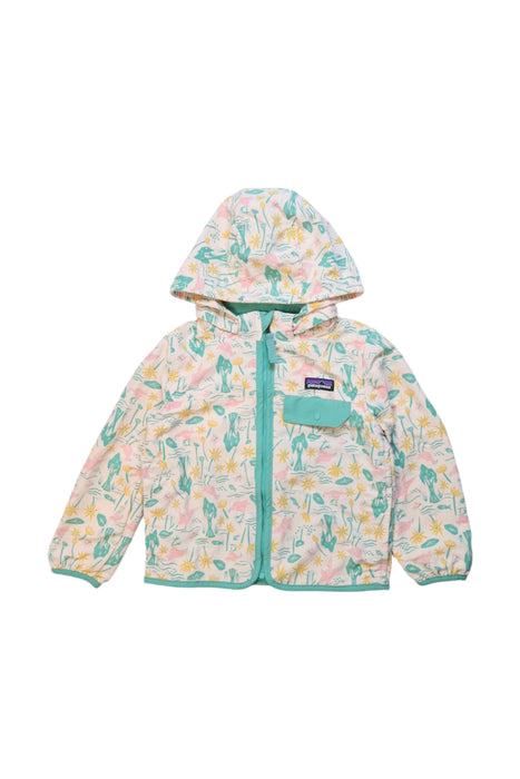 A Multicolour Rain Jackets from Patagonia in size 3T for girl. (Front View)