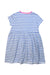 A Blue Short Sleeve Dresses from Petit Bateau in size 6T for girl. (Back View)