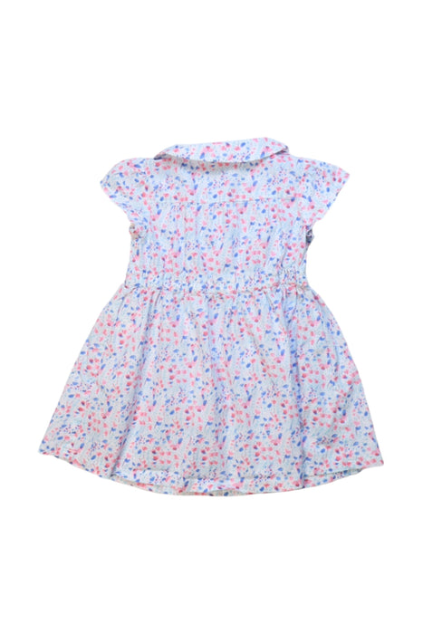 A Multicolour Sleeveless Dresses from Petit Main in size 12-18M for girl. (Back View)