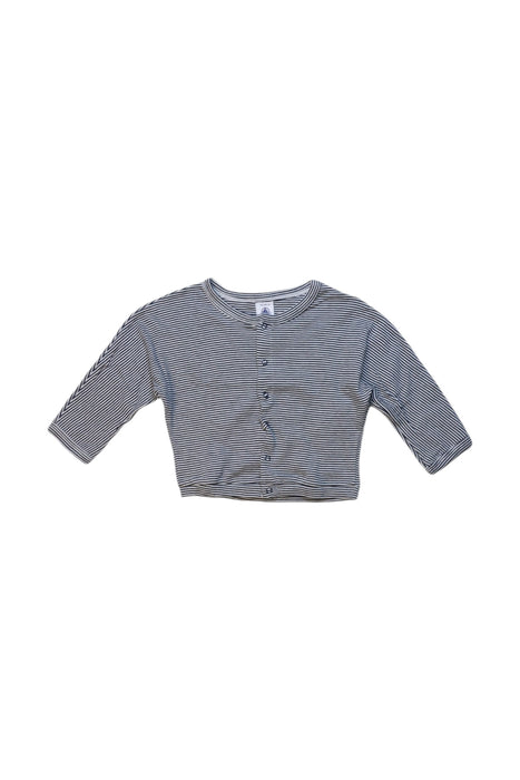 A Navy Long Sleeve Tops from Petit Bateau in size 12-18M for girl. (Front View)