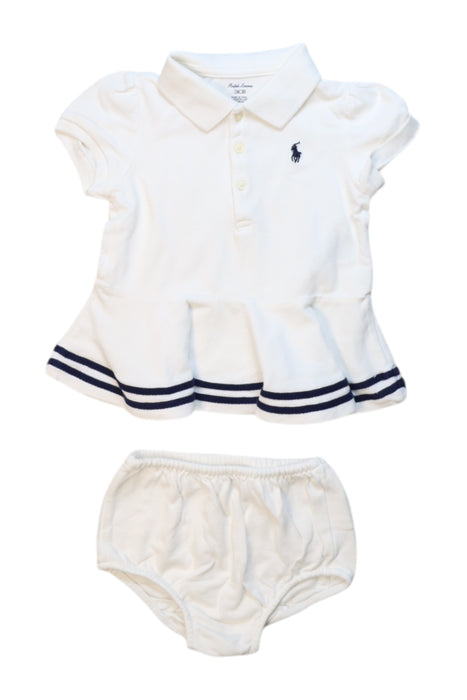 A White Shorts Sets from Ralph Lauren in size 12-18M for girl. (Front View)