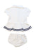 A White Shorts Sets from Ralph Lauren in size 12-18M for girl. (Back View)