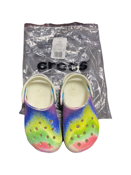 A Multicolour Slip Ons from Crocs in size 3T for neutral. (Front View)