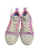 A Pink Sneakers from Skechers in size 7Y for girl. (Back View)