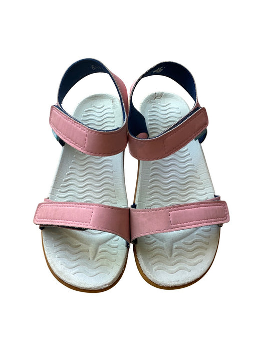 A Pink Sandals from Native Shoes in size 7Y for girl. (Front View)