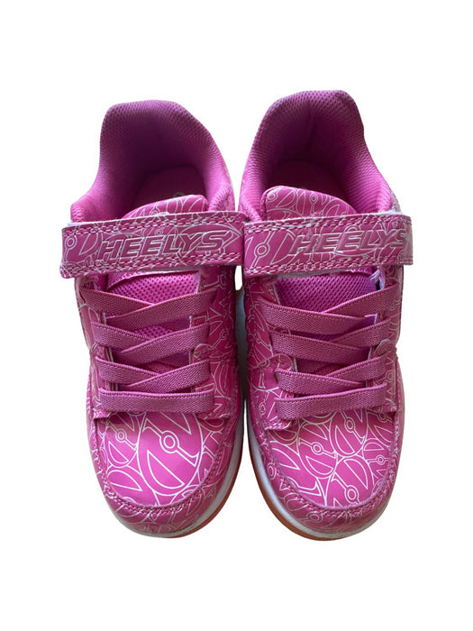 A Pink Sneakers from Heelys in size 9Y for girl. (Front View)