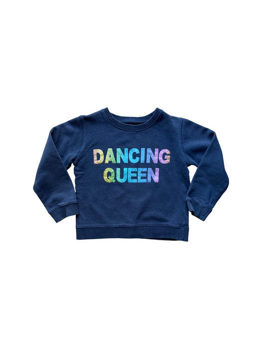 A Navy Crewneck Sweatshirts from Bonton in size 8Y for girl. (Front View)