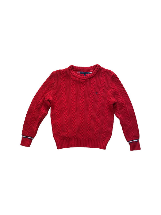 A Red Knit Sweaters from Tommy Hilfiger in size 8Y for neutral. (Front View)