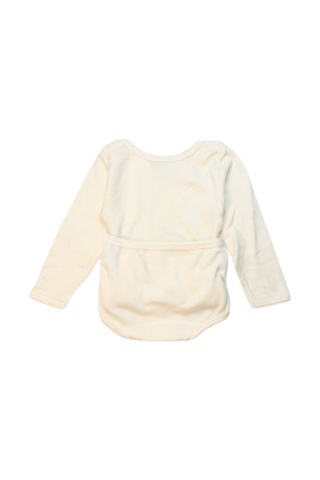 A Ivory Long Sleeve Bodysuits from Petit Bateau in size 18-24M for neutral. (Back View)