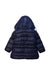 A Navy Puffer/Quilted Coats & Outerwear from Petit Bateau in size 4T for neutral. (Back View)