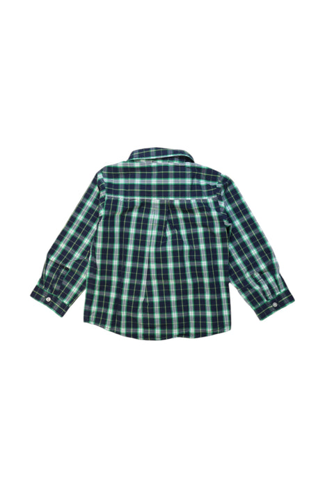 A Green Long Sleeve Shirts from Jacadi in size 18-24M for boy. (Back View)