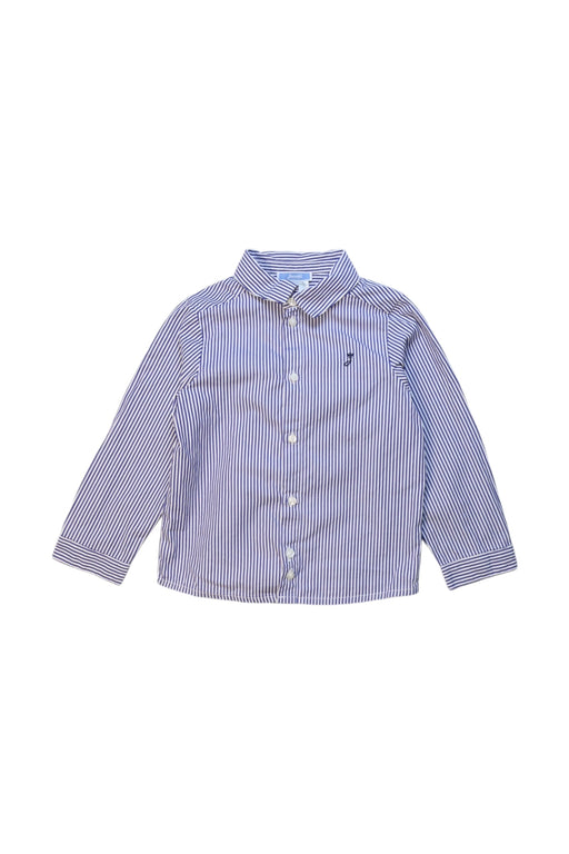 A Blue Long Sleeve Shirts from Jacadi in size 3T for boy. (Front View)