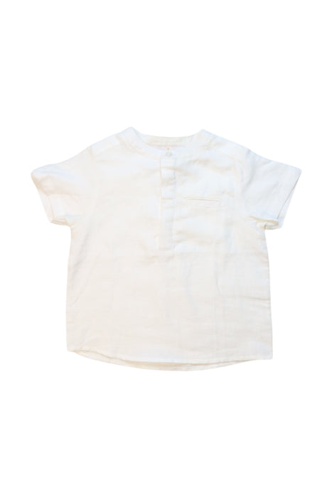 A White Short Sleeve Tops from Jacadi in size 3T for boy. (Front View)