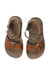 A Brown Sandals from Salt-Water in size 3T for girl. (Back View)