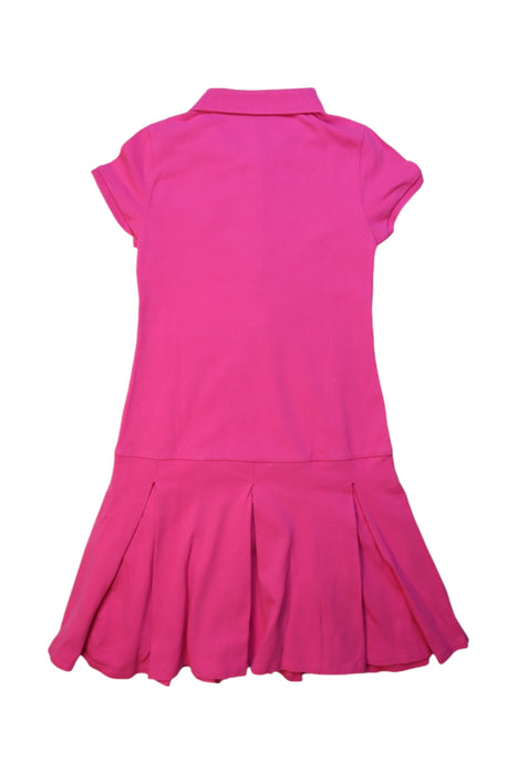 A Pink Short Sleeve Dresses from Polo Ralph Lauren in size 8Y for girl. (Back View)