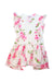 A Pink-White Sleeveless Dresses from Monnalisa in size 5T for girl. (Front View)