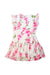 A Pink-White Sleeveless Dresses from Monnalisa in size 5T for girl. (Back View)