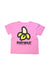 A Pink Short Sleeve T Shirts from BAPE KIDS in size 5T for girl. (Back View)