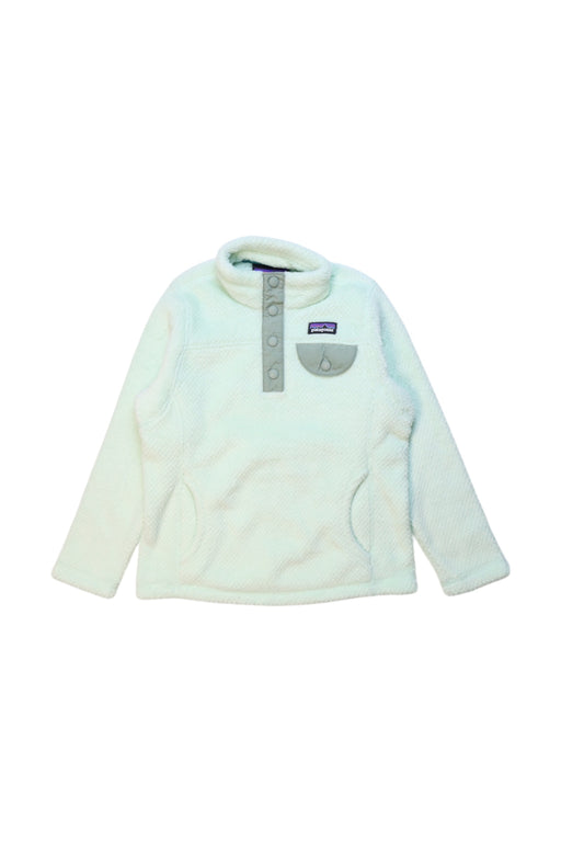 A Ivory Puffer/Quilted Coats & Outerwear from Patagonia in size 5T for girl. (Front View)