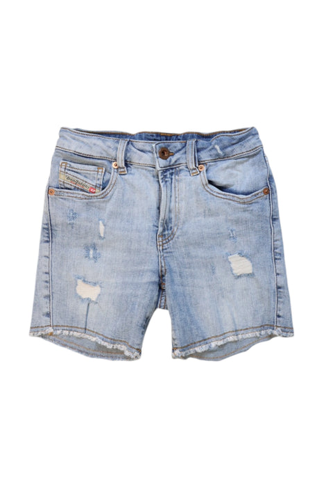 A Blue Shorts from Diesel in size 10Y for girl. (Front View)