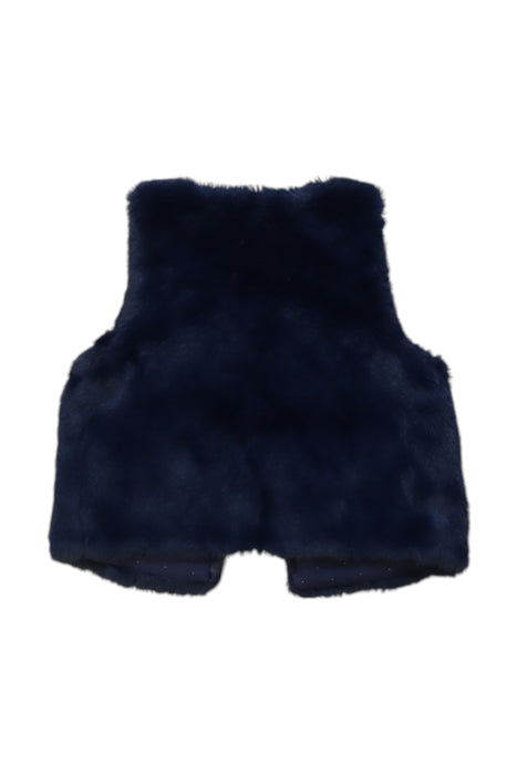 A Navy Outerwear Vests from Cyrillus in size 8Y for girl. (Back View)