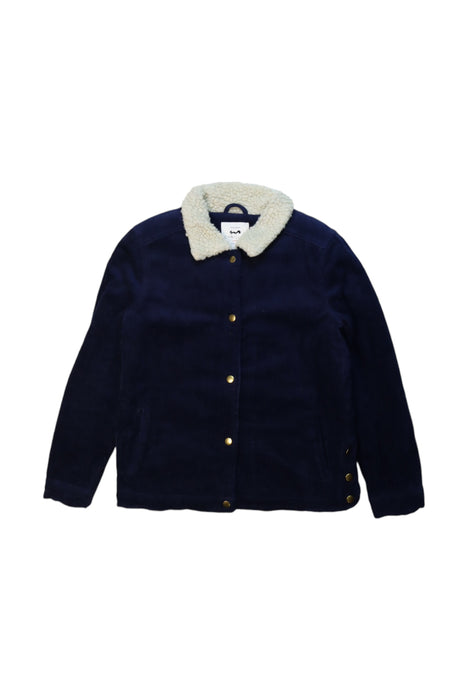 A Navy Puffer/Quilted Jackets from Cyrillus in size 10Y for girl. (Front View)