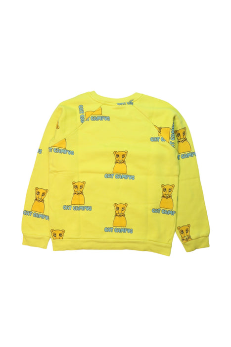 A Yellow Crewneck Sweatshirts from Mini Rodini in size 10Y for neutral. (Back View)