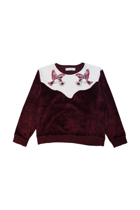 A Burgundy Sweatshirts from Stella McCartney in size 10Y for girl. (Front View)